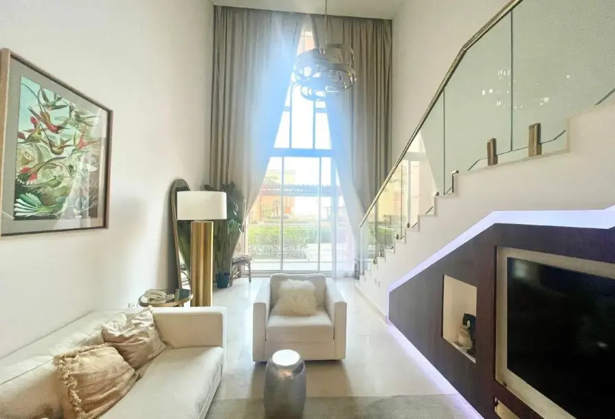 The Pearl | Furnished 1BR Chalet with Balcony & Beach Access-2