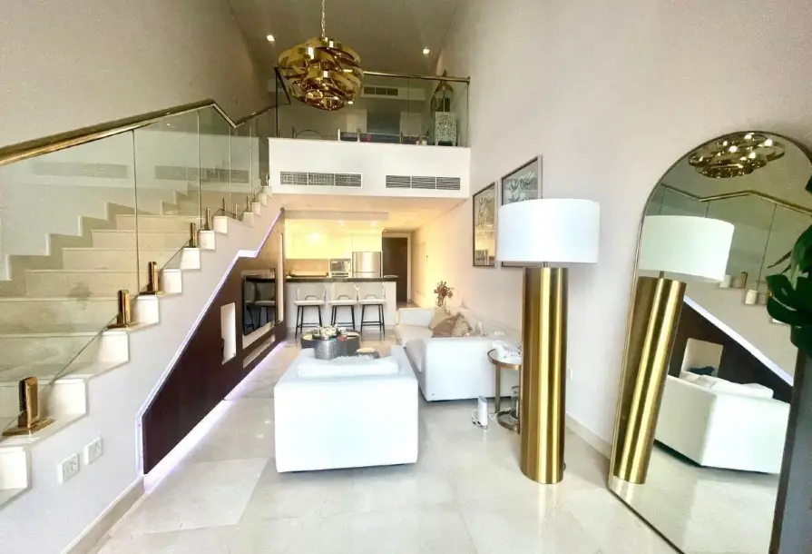 The Pearl | Furnished 1BR Chalet with Balcony & Beach Access-3