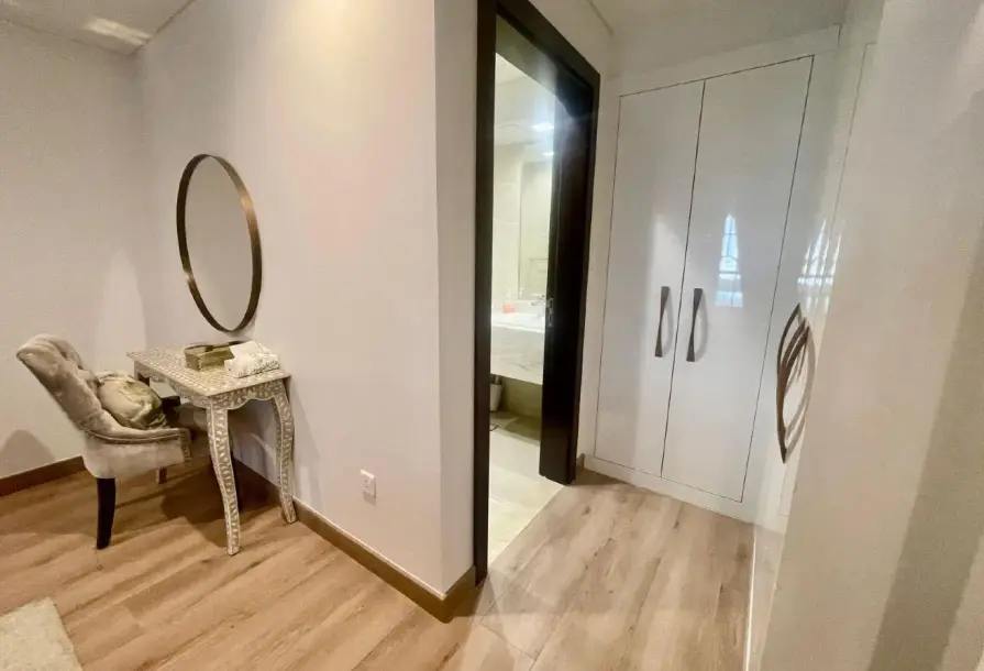 The Pearl | Furnished 1BR Chalet with Balcony & Beach Access-7