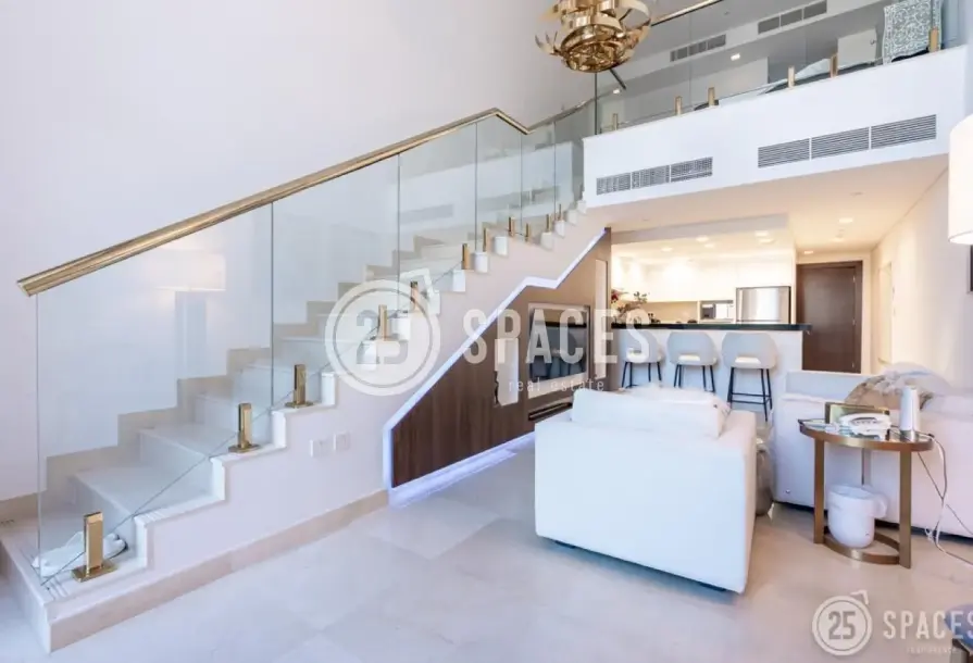 One-Bedroom Loft | Balcony with Garden View-3