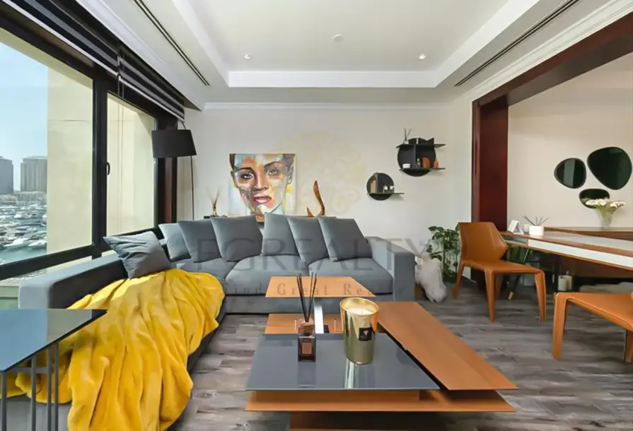Marina View Townhouse | Stylish 1BR | Porto Arabia-1