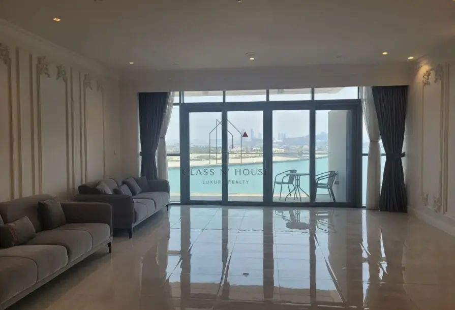 3BR + Maid Sea-View Apartment | Seef Lusail-0