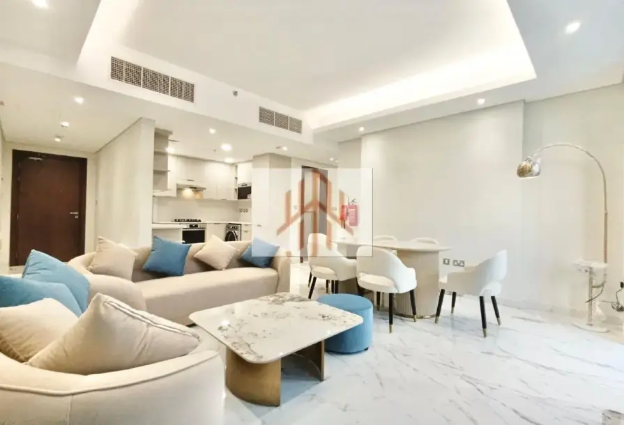 Furnished 2BR | Sea View & Balcony | Marina District Lusail-1