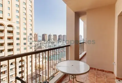 1BR + Office with Balcony | Porto Arabia – Darvesta