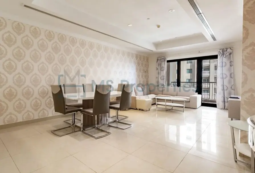 1BR + Office with Balcony | Porto Arabia – Darvesta-4