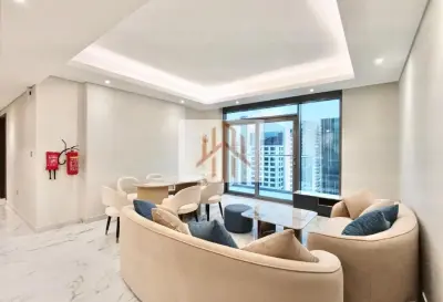 Furnished 2BR | Sea View & Balcony | Marina District Lusail